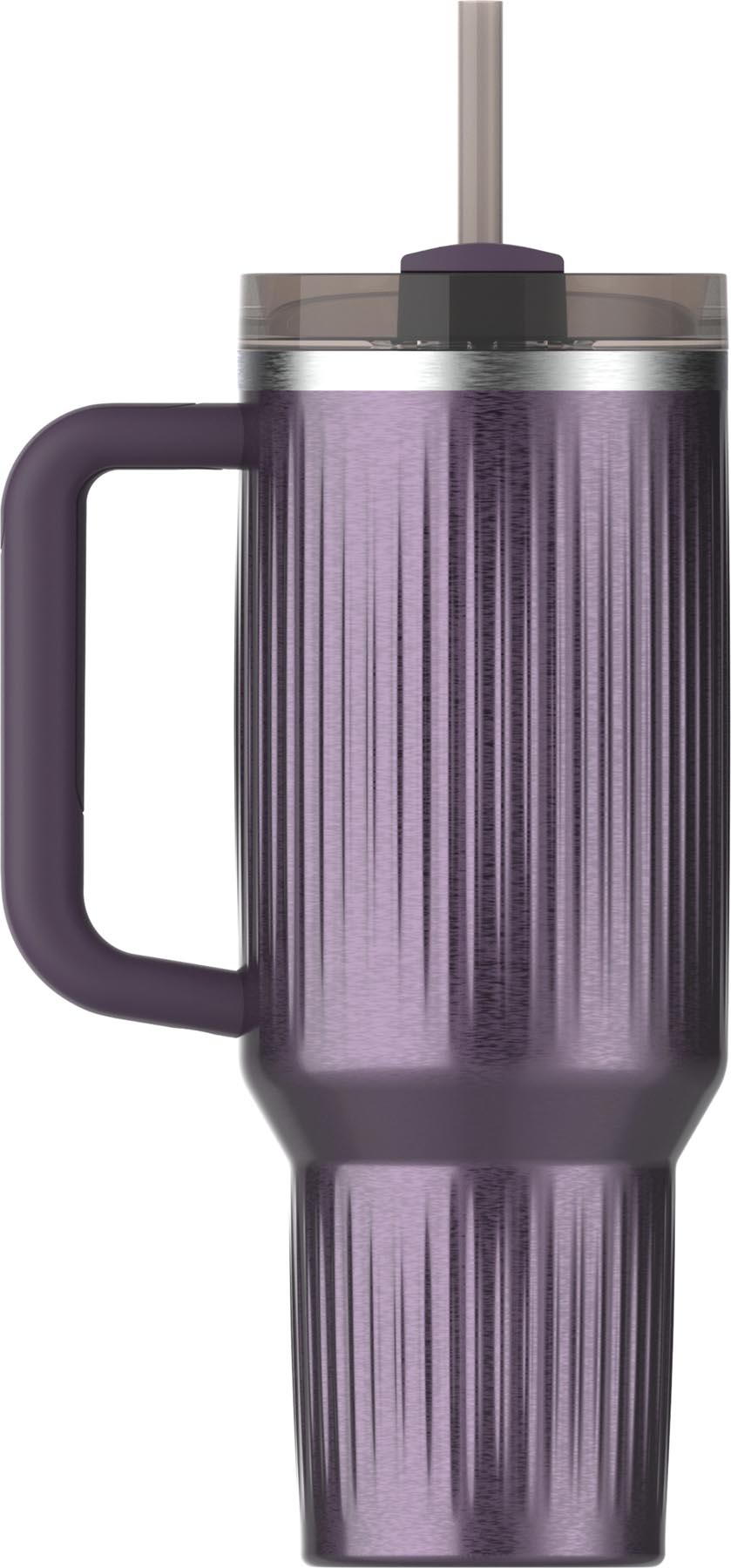 Stylische Stanley Thermosflasche in Wisteria Shine, 1,18 l, für heiße und kalte Getränke, ideal für Abenteuer und den Alltag.