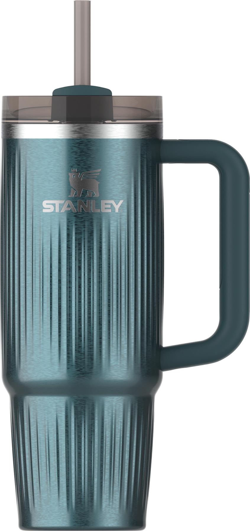 Quencher Fluted 0.89l marina shine in Blau präsentiert im Onlineshop von KAQTU Design AG. Aufbewahrungsbehälter ist von Stanley