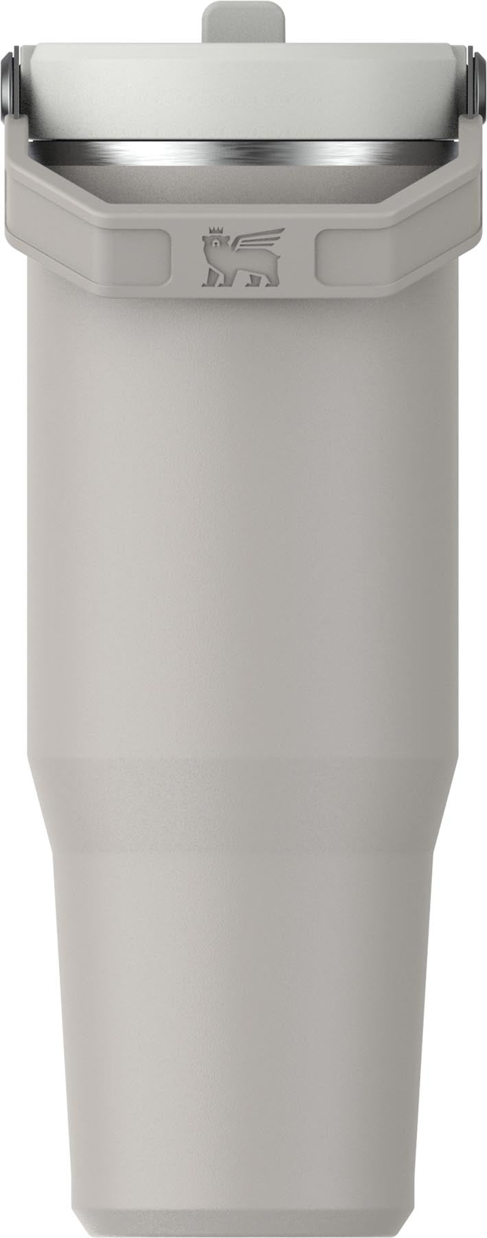 Praktischer Stanley IceFlow Flip Straw Becher in schickem Ash-Grau (0.89l) – perfekt für erfrischende Getränke bei Outdoor-Abenteuern.
