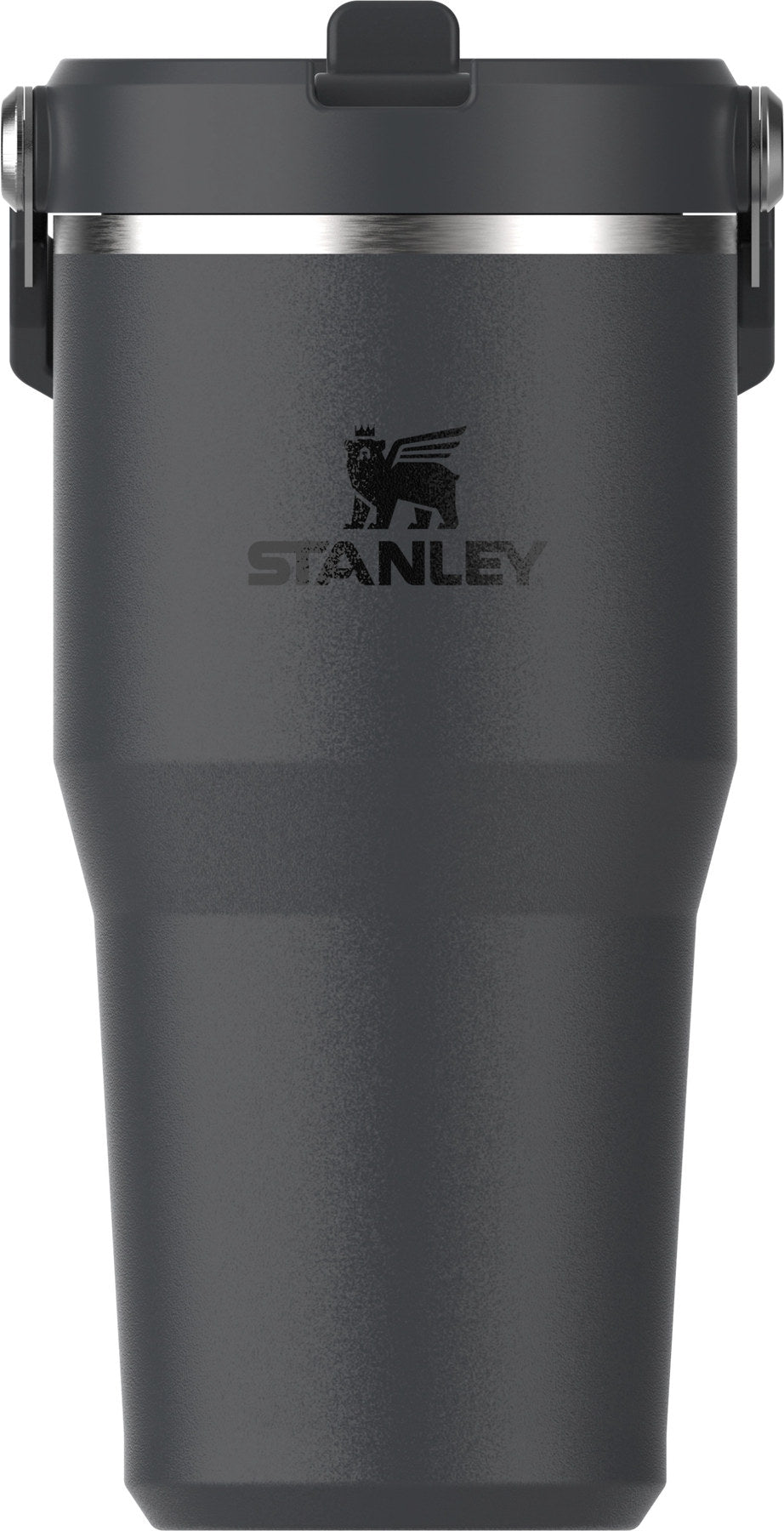 IceFlow Flip Straw Becher 0.6l black 2.0 in Schwarz präsentiert im Onlineshop von KAQTU Design AG. Thermosflasche ist von Stanley