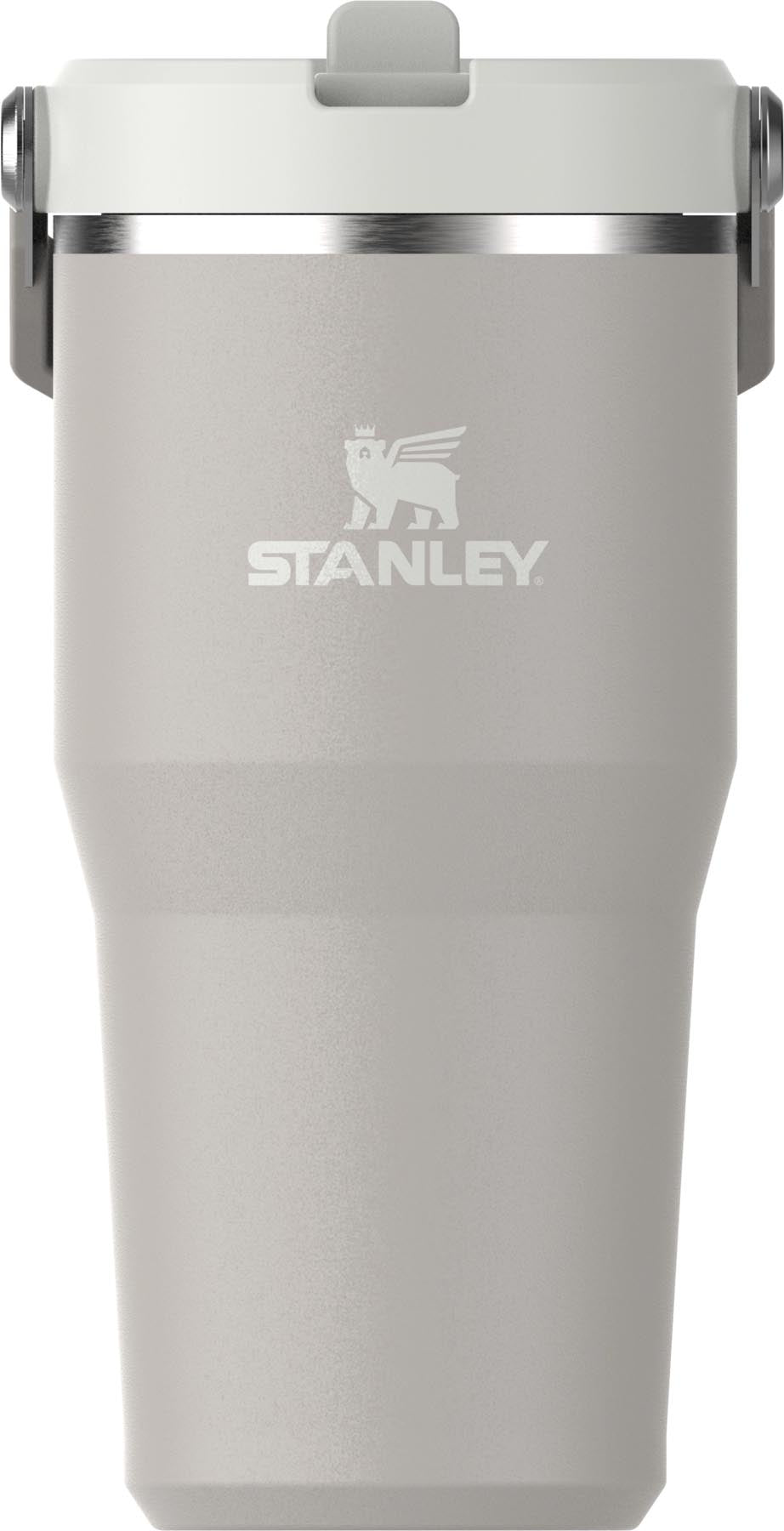 IceFlow Flip Straw Becher 0.6l ash in Grau präsentiert im Onlineshop von KAQTU Design AG. Aufbewahrungsbehälter ist von Stanley