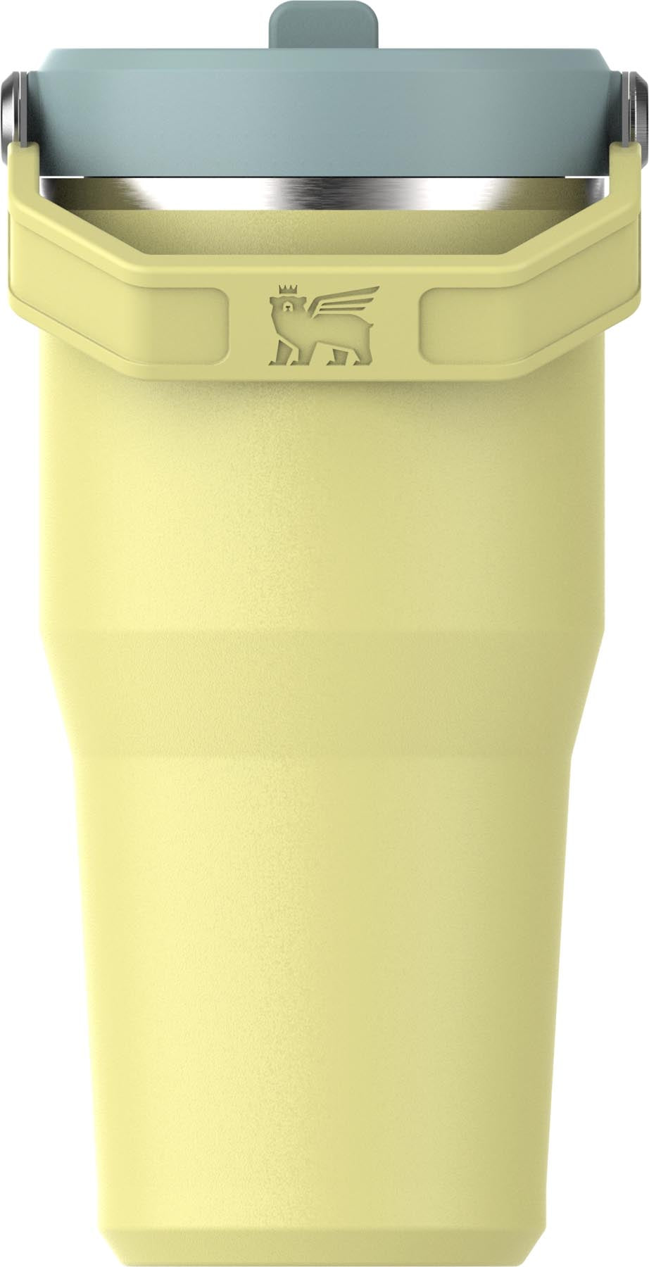 Stylischer Stanley IceFlow Flip Straw Becher in leuchtendem Pomelo-Gelb, ideal für kalte Getränke unterwegs und beim Sport.