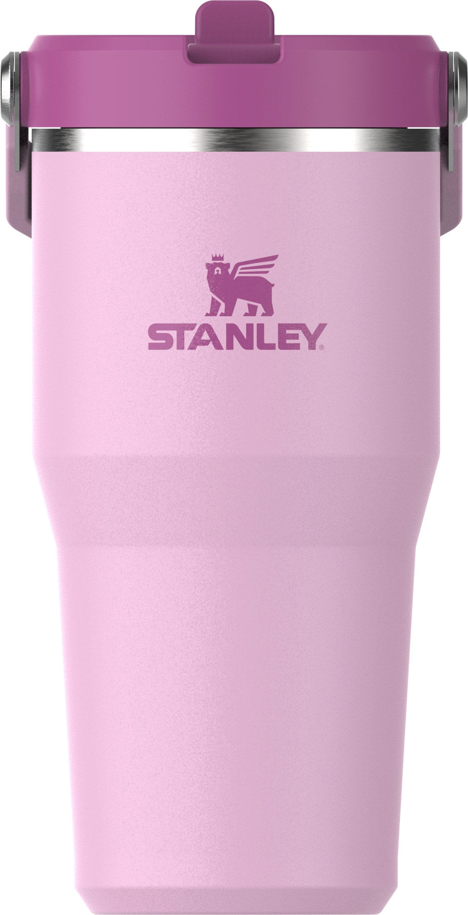 IceFlow Flip Straw Becher 0.6l cherry blossom in Violett präsentiert im Onlineshop von KAQTU Design AG. Thermosflasche ist von Stanley