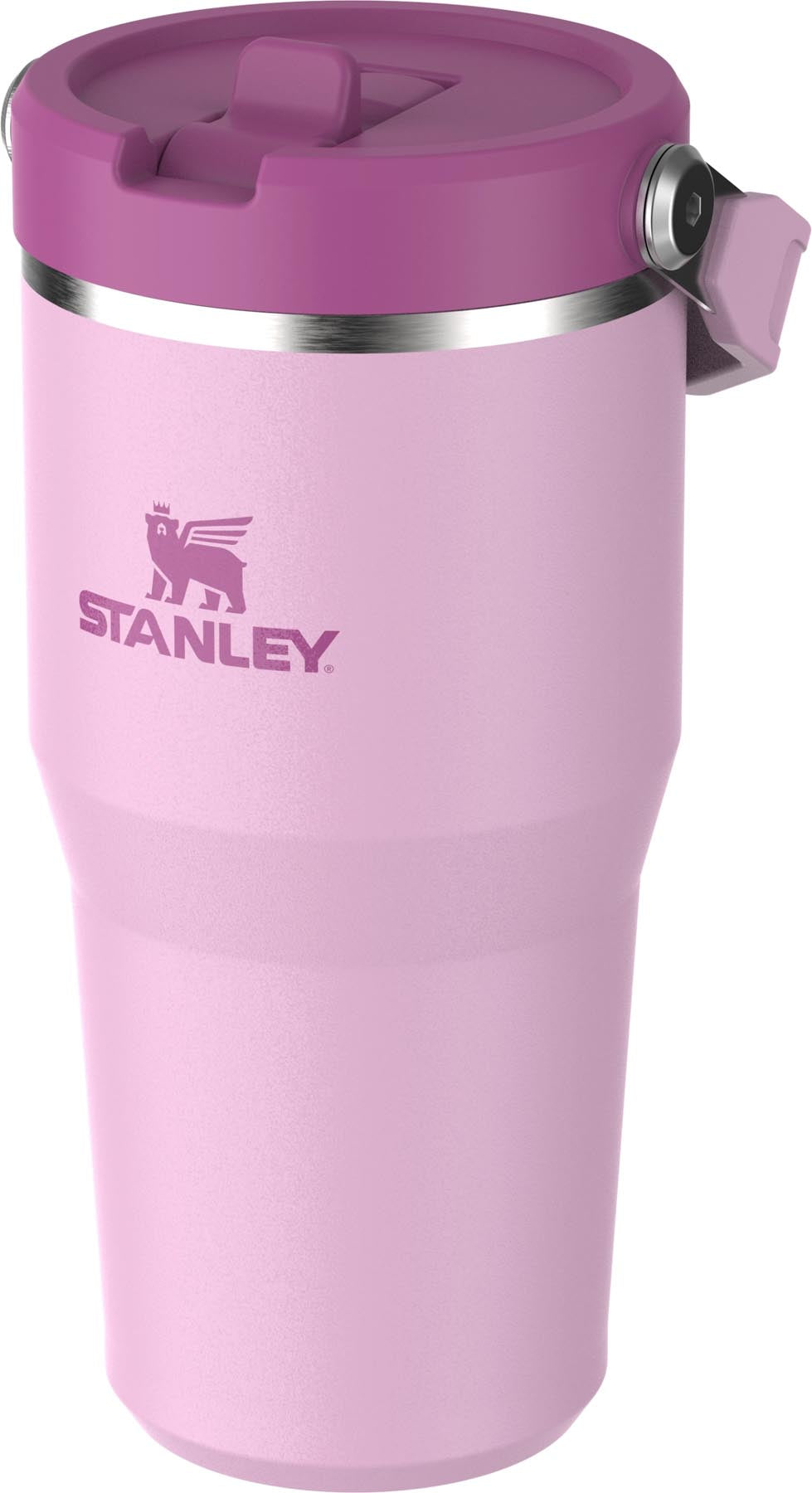 Stylischer IceFlow Flip Straw Becher in zartem Kirschblütenrosa, ideal für kalte Getränke, von Stanley, 0.6l, perfekt für unterwegs.