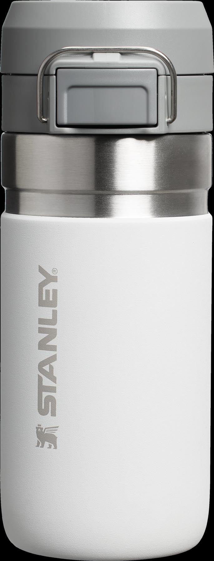Quick-Flip Wasserflasche 0.47l frost in Weiss präsentiert im Onlineshop von KAQTU Design AG. Aufbewahrungsbehälter ist von Stanley