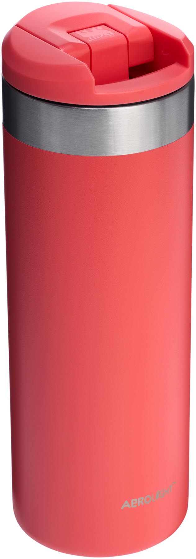 Stylische AeroLight Transit Mug in Hot Coral von Stanley, ideal für unterwegs. Perfekt für heiße Getränke und modernes Design.