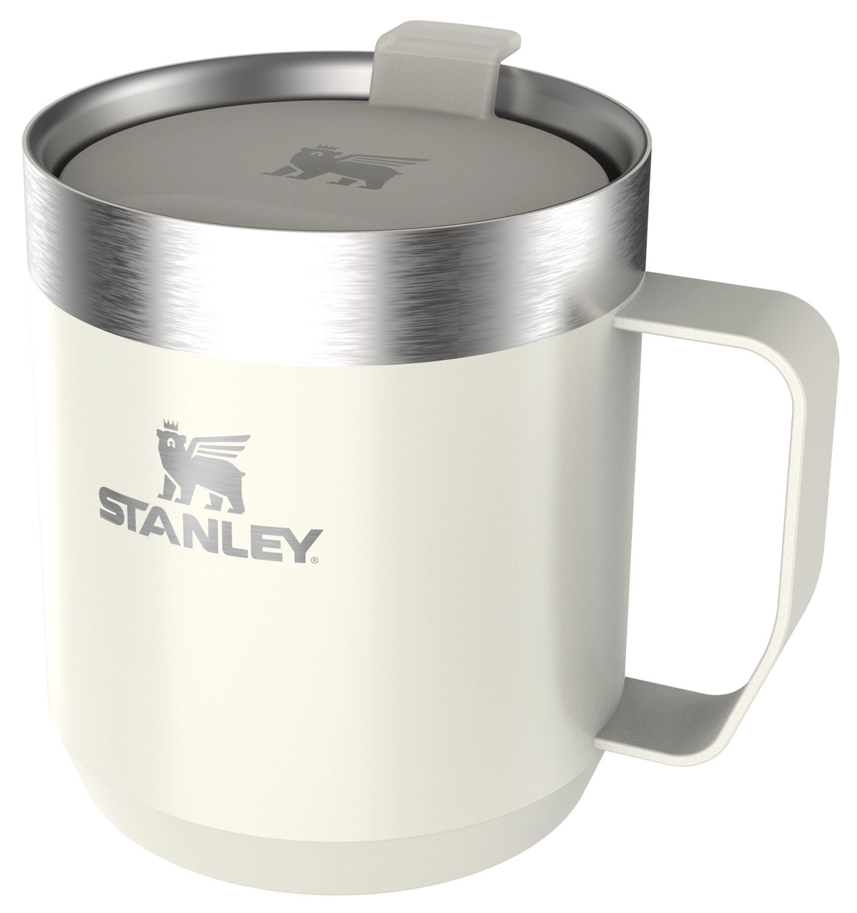 Beige Everyday Camp Mug 0.35l von Stanley, glänzende Oberfläche, ideal für Outdoor-Aktivitäten und den täglichen Gebrauch.