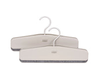 2er Set Orderly Kleiderbügel für Hosen H17cm L43cm ABS ecru
