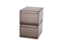 Set of 2 ShoeCase Shoe Cabinets, PP, 22x28x36 cm, Gray