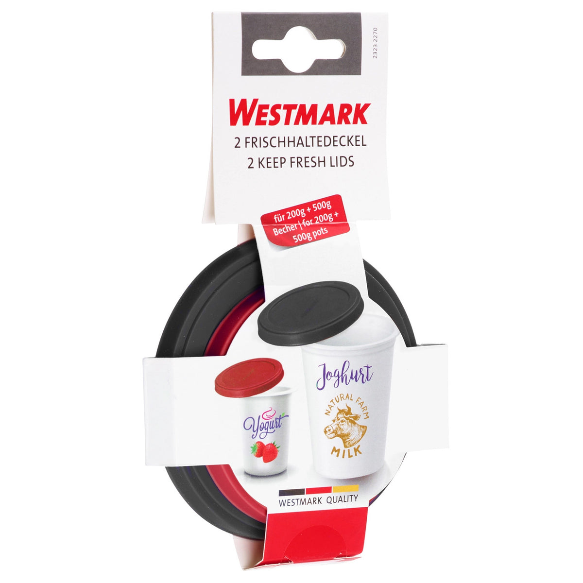 2er Set Frischhaltedeckel rund ø 10 u. 8 cm in Mehrfarbig präsentiert im Onlineshop von KAQTU Design AG. Küchenhelfer ist von Westmark