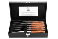 Laguiole Luxury Line steak knife pakka rose