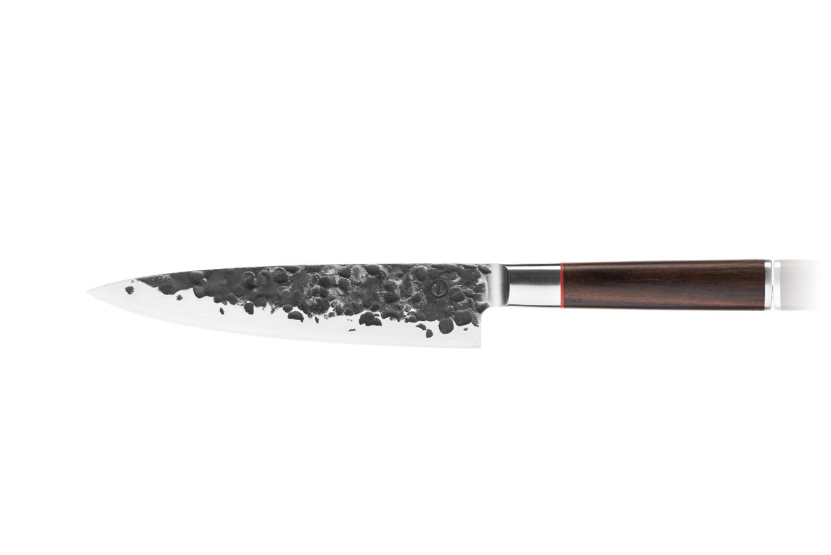 Sebra Kochmesser 20cm in Gelb präsentiert im Onlineshop von KAQTU Design AG. Küchenmesser ist von Forged