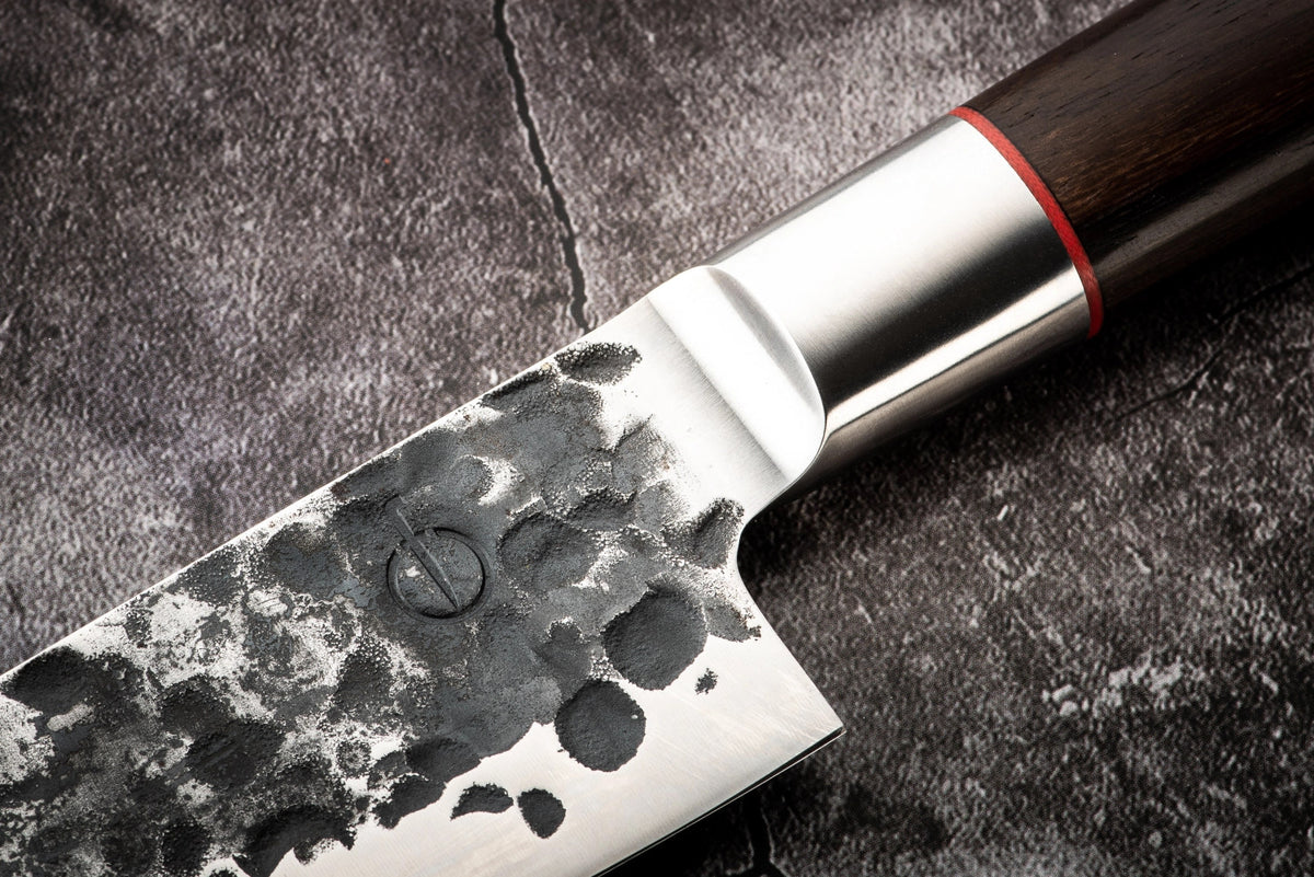 Sebra Kochmesser 20cm in Gelb präsentiert im Onlineshop von KAQTU Design AG. Küchenmesser ist von Forged