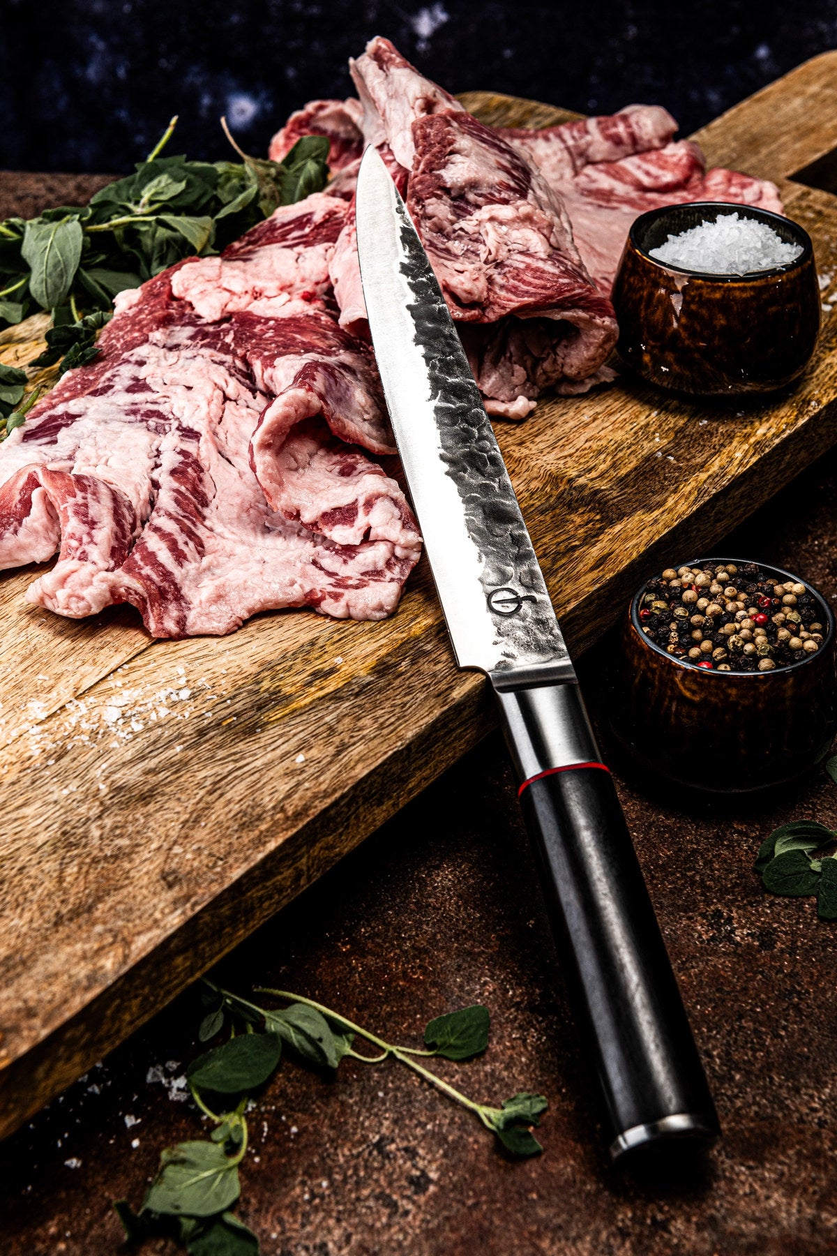 Sebra Fleischmesser 20cm in Gelb präsentiert im Onlineshop von KAQTU Design AG. Küchenmesser ist von Forged