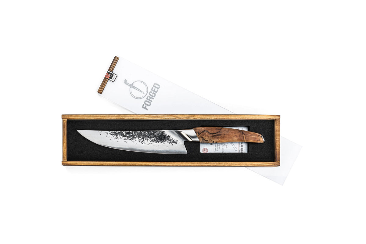Katai Kochmesser 20cm in Gelb präsentiert im Onlineshop von KAQTU Design AG. Küchenmesser ist von Forged