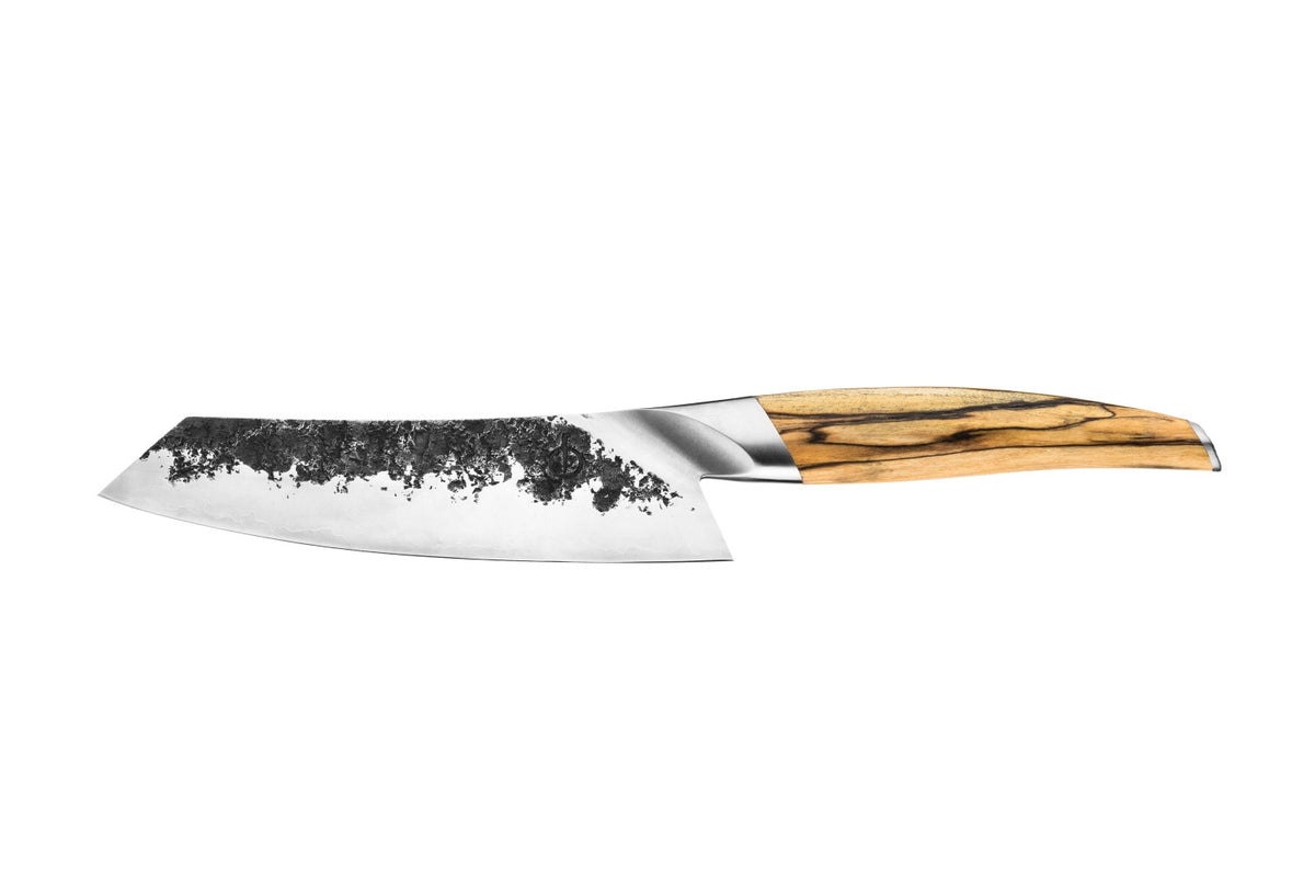 Katai Santokumesser 18cm in Gelb präsentiert im Onlineshop von KAQTU Design AG. Küchenmesser ist von Forged