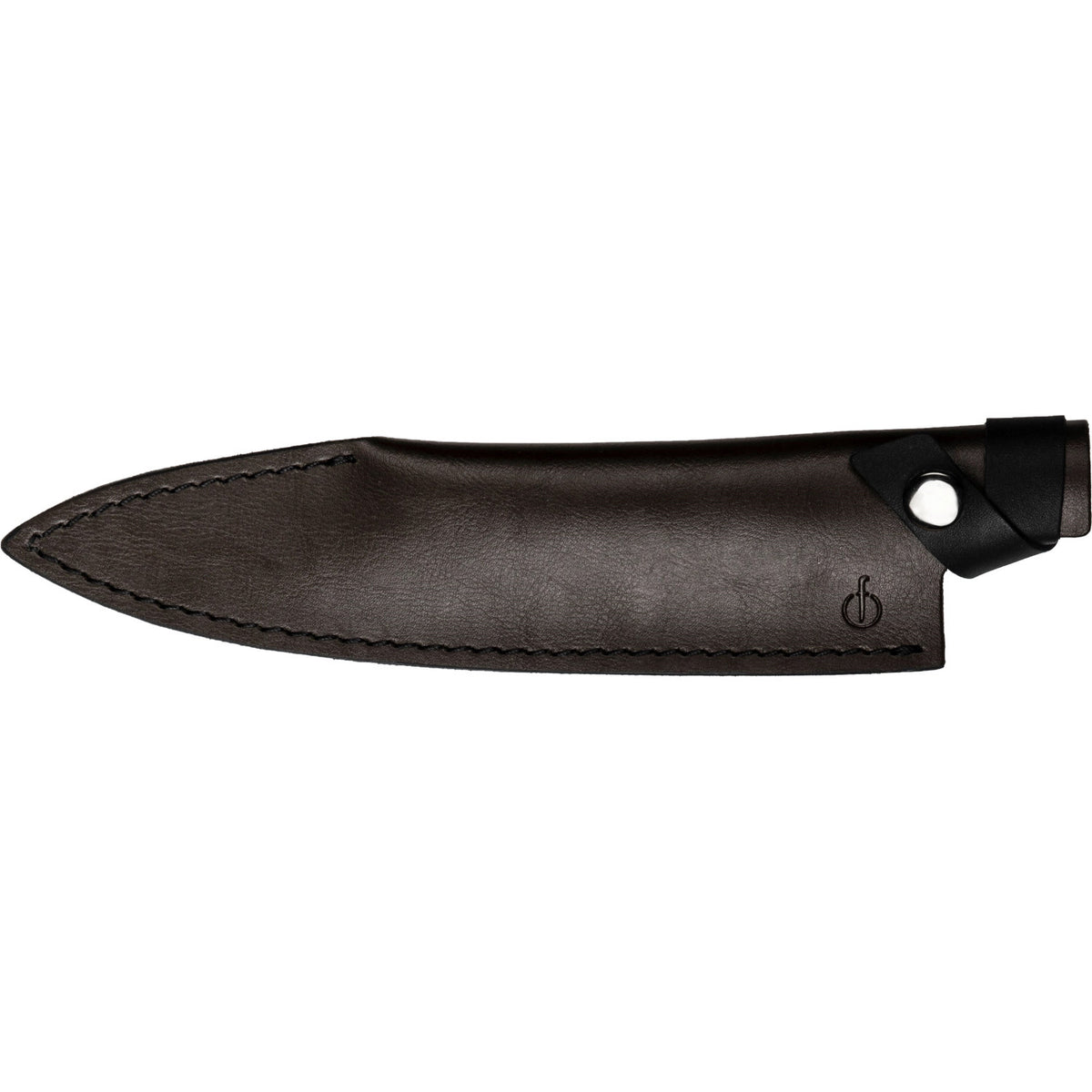 Lederetui Kochmesser in Gelb präsentiert im Onlineshop von KAQTU Design AG. Küchenmesser ist von Forged
