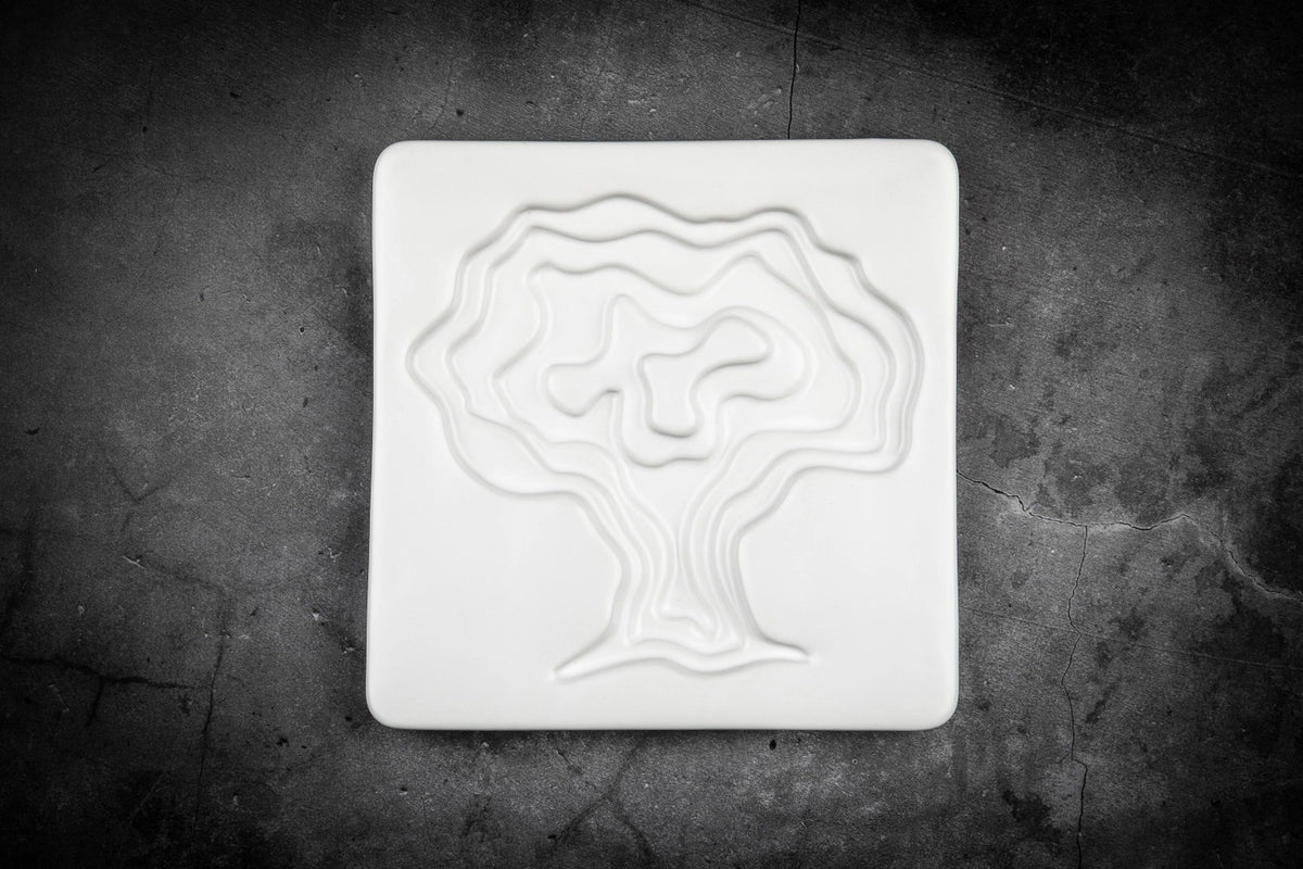 Keramik Olivenöl Schale Baum in Weiss präsentiert im Onlineshop von KAQTU Design AG. Schale ist von Style de Vie