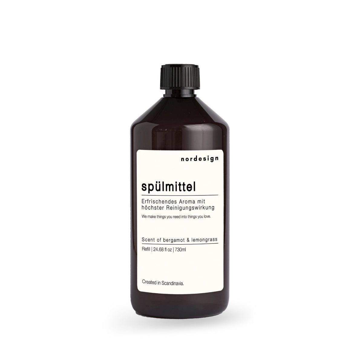 Nachfüllflasche Spülmittel 730ml bergamot & lemongrass in Transparent präsentiert im Onlineshop von KAQTU Design AG.  ist von Nordesign