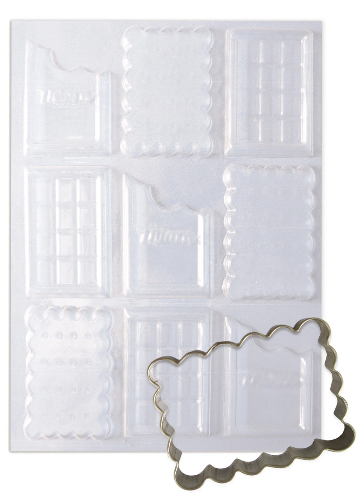Ausstecher für Schokoladen Biskuits in Grau präsentiert im Onlineshop von KAQTU Design AG. Ausstecher ist von Scrap Cooking