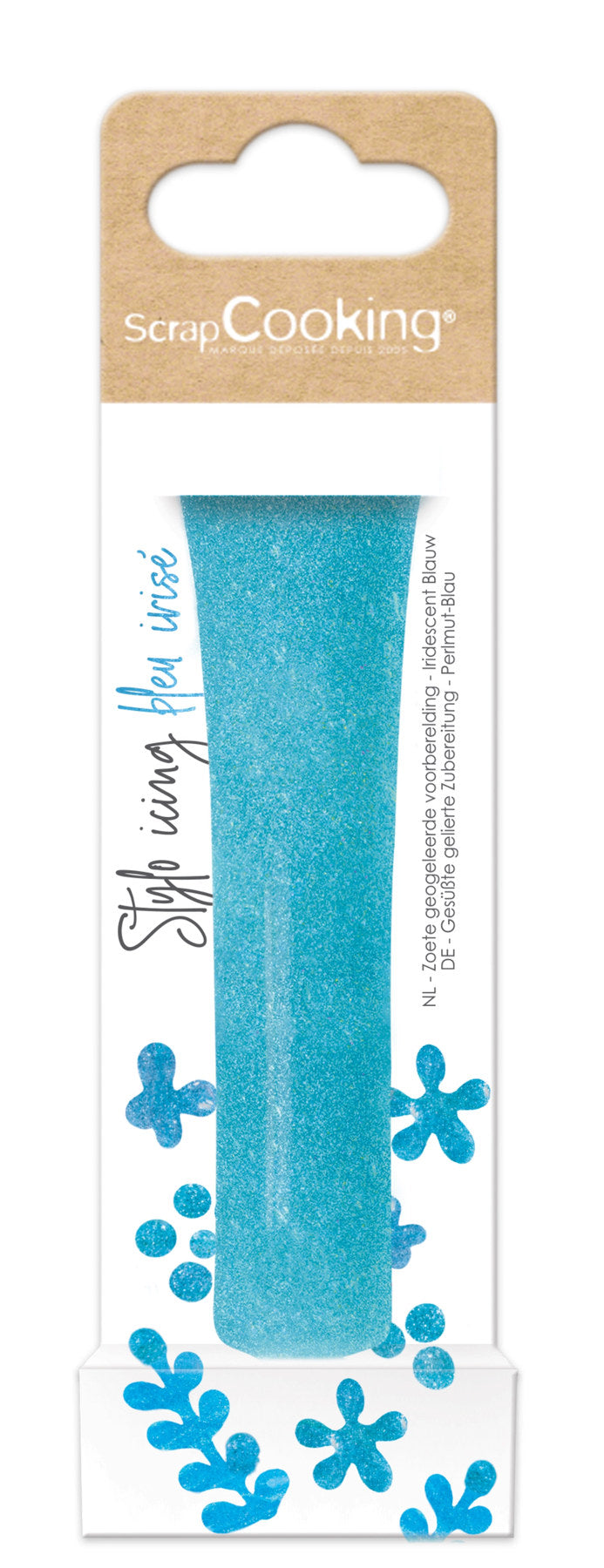 Zuckerguss Stift perlmutt blau 26g in Blau präsentiert im Onlineshop von KAQTU Design AG. Zutaten ist von Scrap Cooking