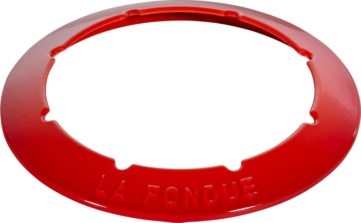 Fondue Set  Kirsch-Rot m. 2 Griffen, rund. 20cm in Rot präsentiert im Onlineshop von KAQTU Design AG. Geschirr ist von Staub