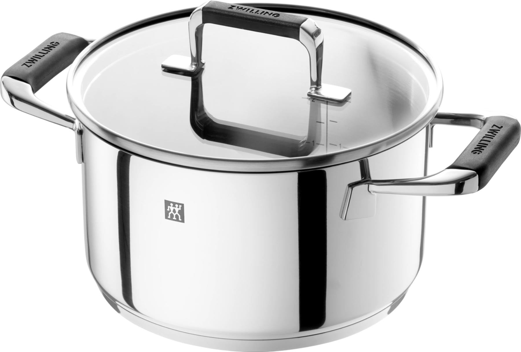 Elegantes 5-teiliges Kochtopfset von Zwilling Poletto, ideal für kreative Küchenabenteuer und ansprechende Präsentation von Gerichten.