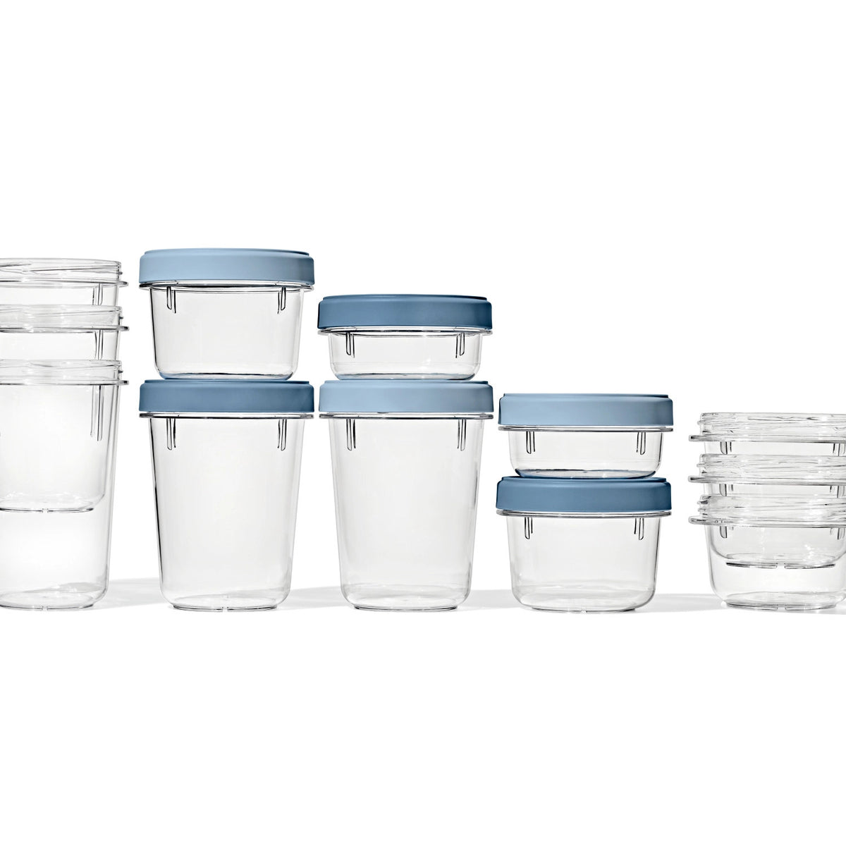 2er Set Good Grips Twist & Stack Aufbewahrungsbox 900ml in Transparent präsentiert im Onlineshop von KAQTU Design AG. Aufbewahrungsbehälter ist von OXO