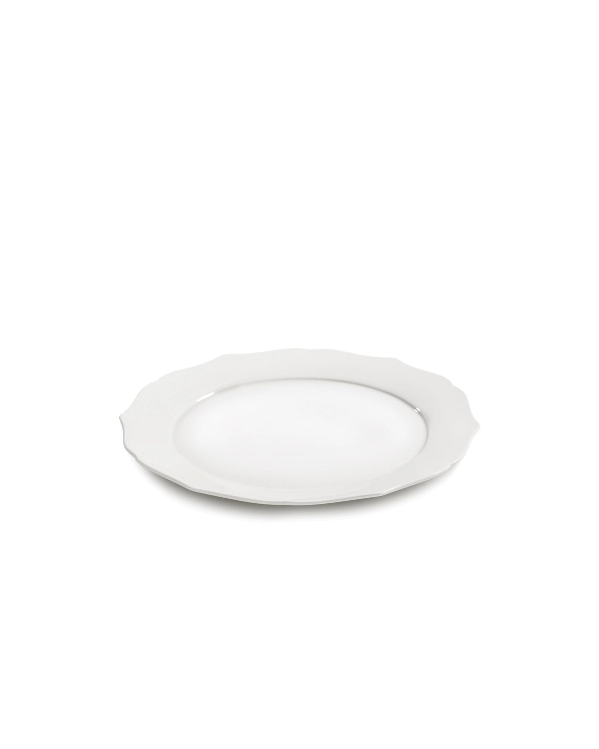 Silhouette Teller flach D26cm H1.5cm weiss Porzellan in Weiss präsentiert im Onlineshop von KAQTU Design AG. Teller ist von Serax