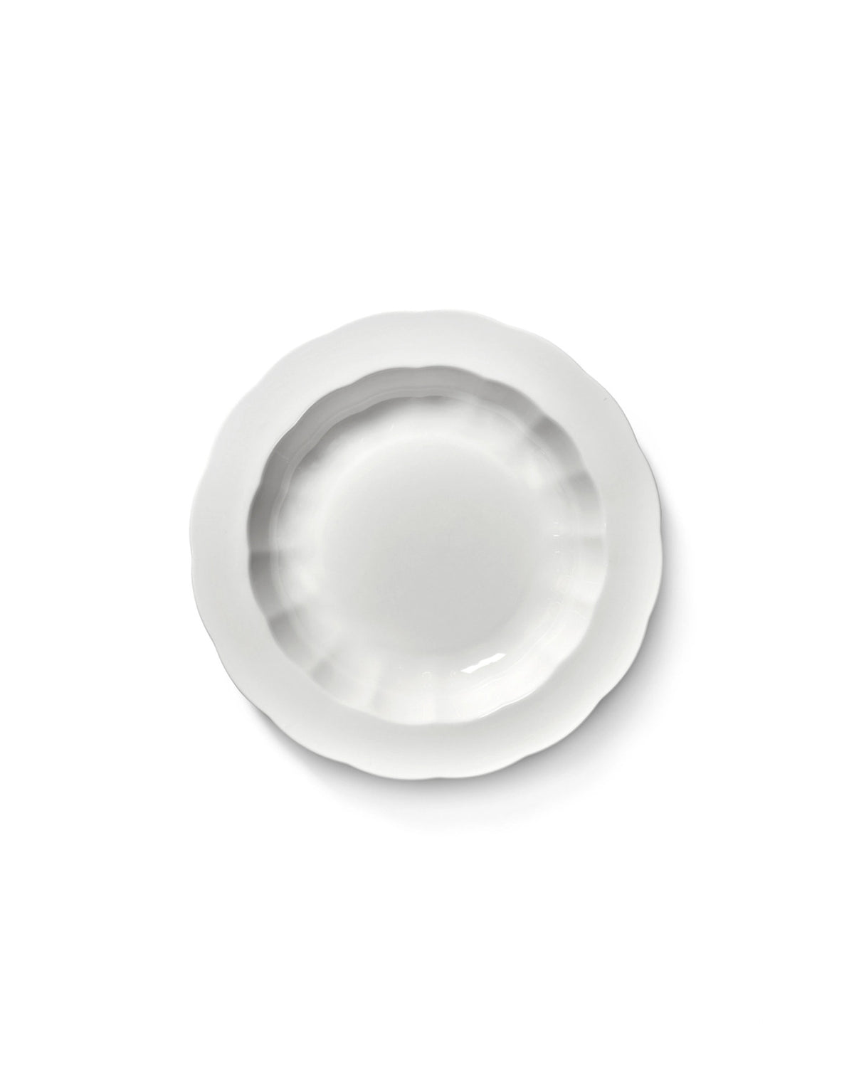 Silhouette Teller tief D23.7cm H3.8cm weiss Porzellan in Weiss präsentiert im Onlineshop von KAQTU Design AG. Teller ist von Serax