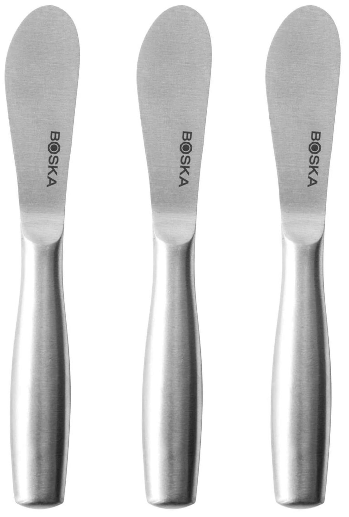 Streichmesser-Set Copenhagen silber Edelstahl 170x125x20mm in Silber präsentiert im Onlineshop von KAQTU Design AG. Küchenmesser ist von Boska