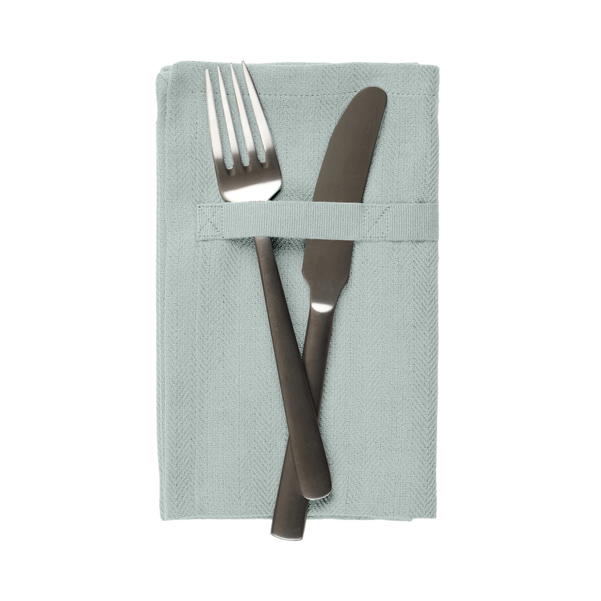 Dinner 4er Set Stoffserviette 35x40cm dusty mint in Grün präsentiert im Onlineshop von KAQTU Design AG. Servietten ist von The Organic Company