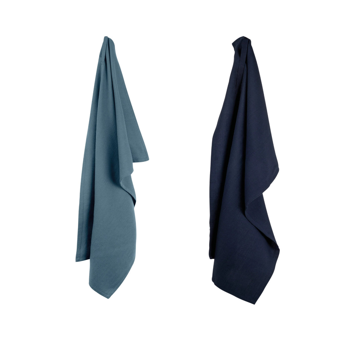 2er Set Geschirrtuch 53x86cm ocean Biobaumwolle in Blau präsentiert im Onlineshop von KAQTU Design AG. Küchentuch ist von The Organic Company