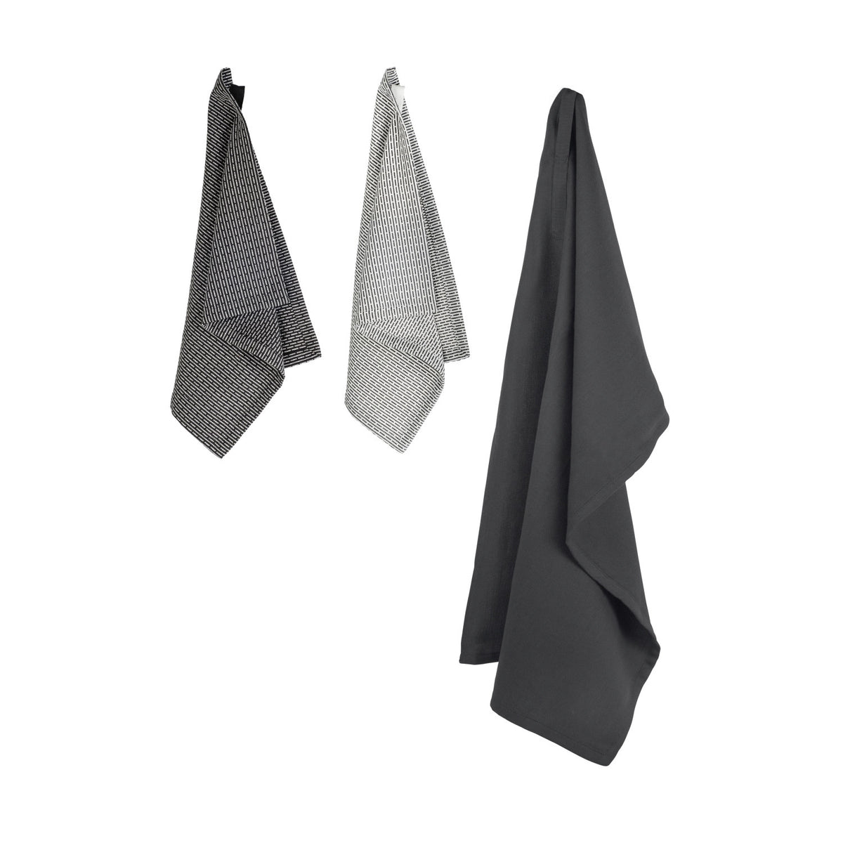 3er Set Geschirr- und Spühltuch 53x86cm classic Biobaumwolle in Blau präsentiert im Onlineshop von KAQTU Design AG. Küchentuch ist von The Organic Company