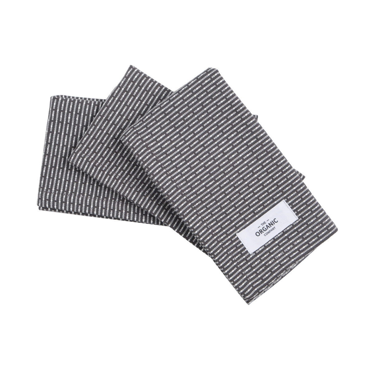 3er Set Spültuch 30x35cm evening grey Biobaumwolle in Grau präsentiert im Onlineshop von KAQTU Design AG. Küchentuch ist von The Organic Company