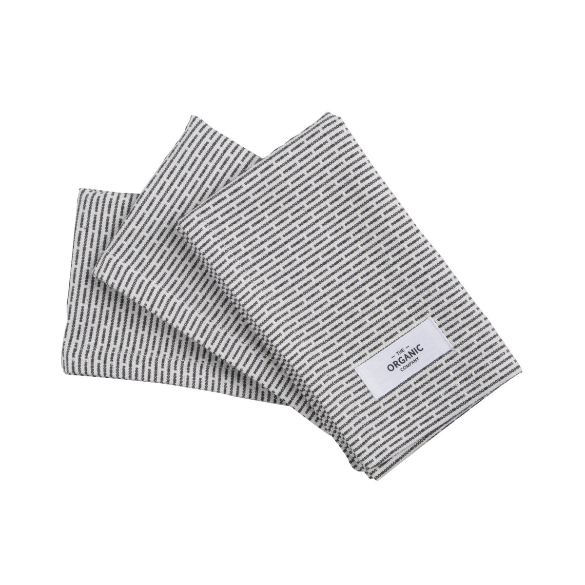 3er Set Spültuch 30x35cm morning grey Biobaumwolle in Grau präsentiert im Onlineshop von KAQTU Design AG. Küchentuch ist von The Organic Company