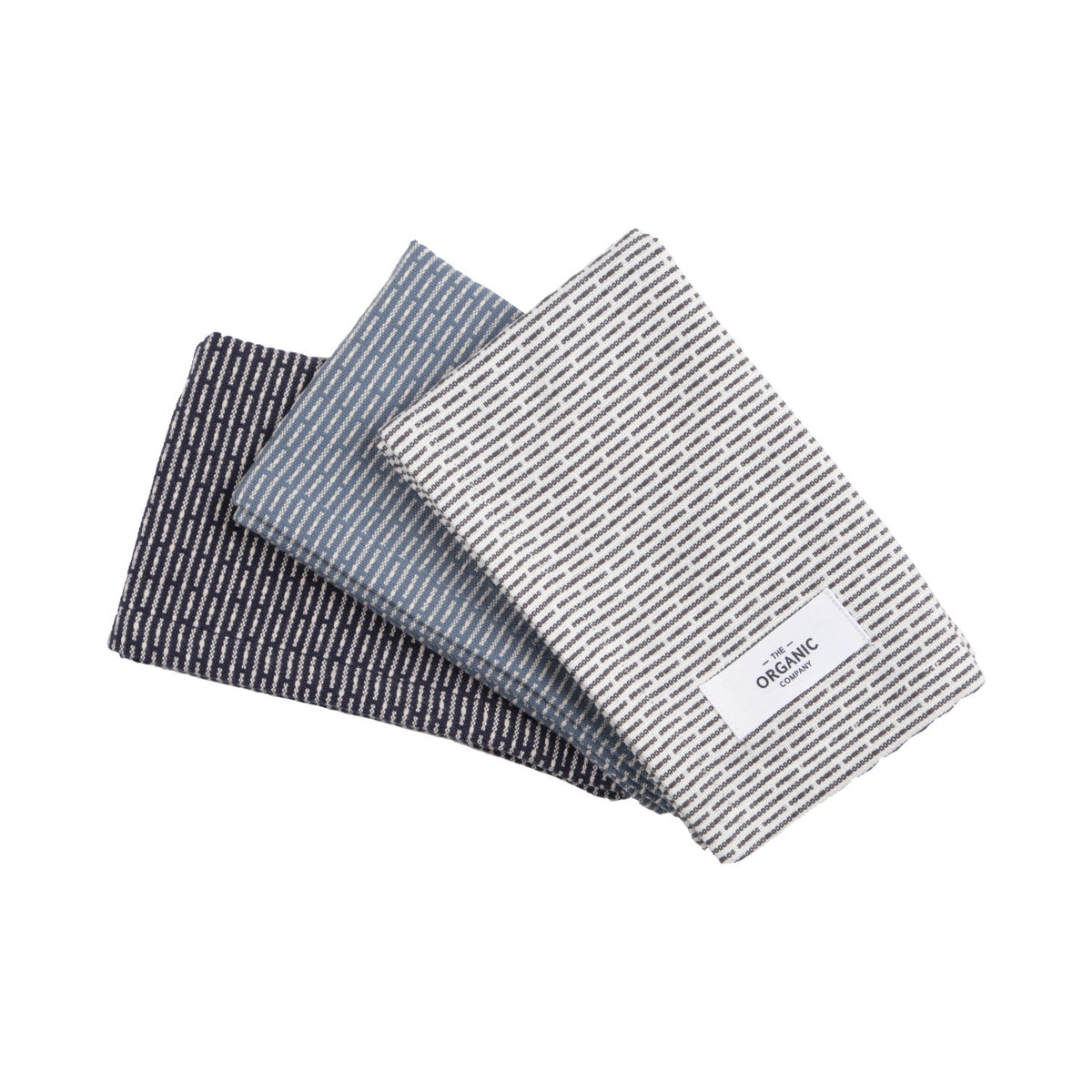 3er Set Spültuch 30x35cm ocean Biobaumwolle in Mehrfarbig präsentiert im Onlineshop von KAQTU Design AG. Küchentuch ist von The Organic Company
