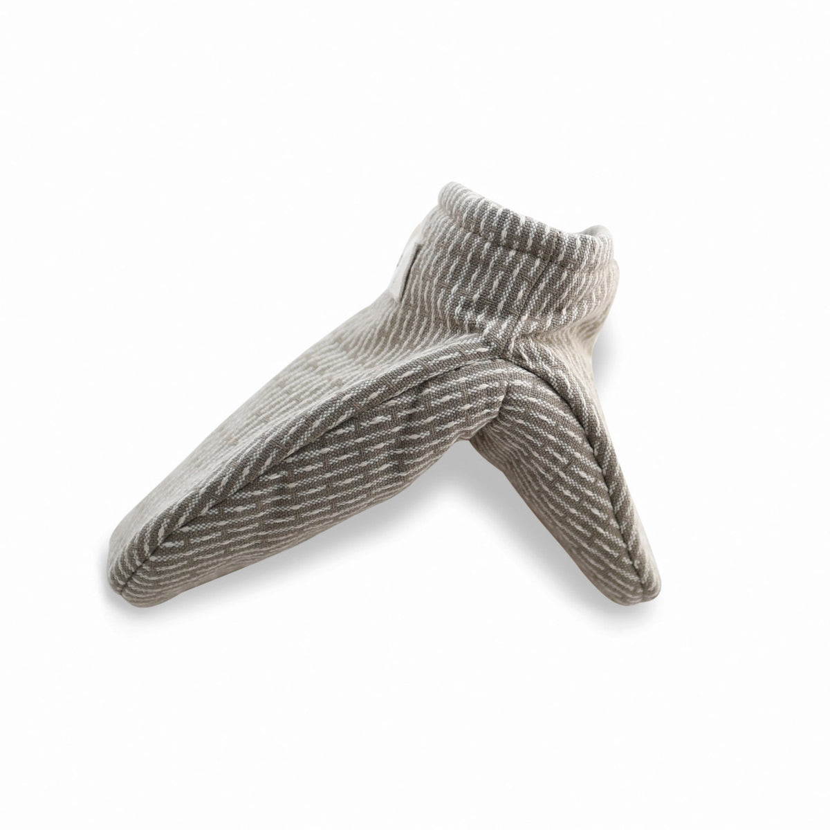 Mini Ofenhandschuhe 14x14cm clay stone Biobaumwolle in Grau präsentiert im Onlineshop von KAQTU Design AG. Backen ist von The Organic Company