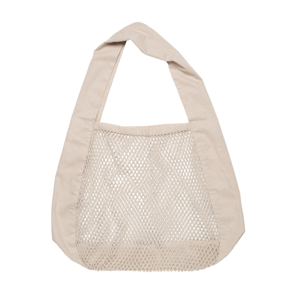 Net shoulder Tasche 44x15x45cm stone Biobaumwolle in Beige präsentiert im Onlineshop von KAQTU Design AG. Küchenhelfer ist von The Organic Company
