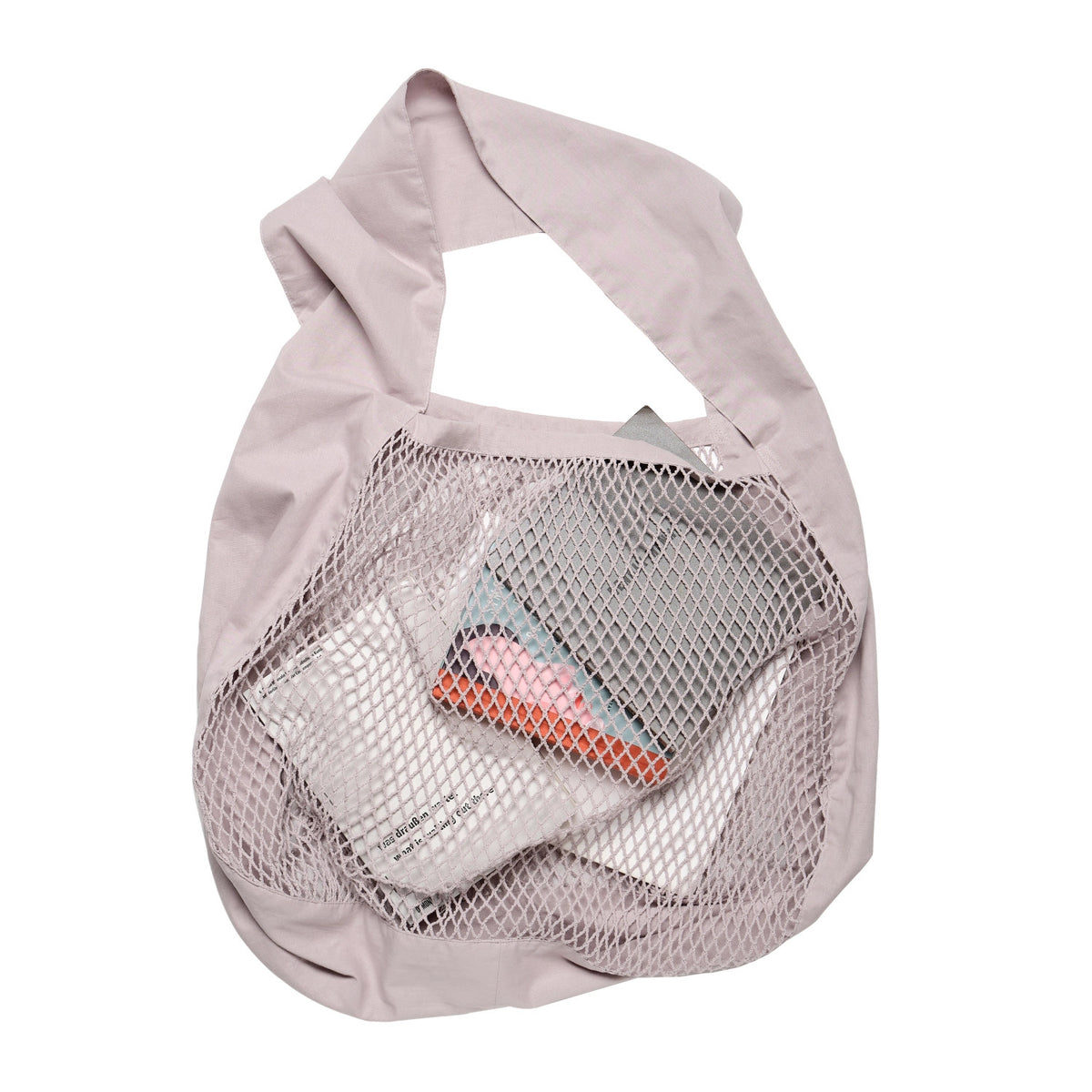 Net shoulder Tasche 44x15x45cm dusty lavendel Biobaumwolle in Violett präsentiert im Onlineshop von KAQTU Design AG. Küchenhelfer ist von The Organic Company