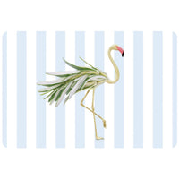 Double-sided printed flamingo PVC placemat