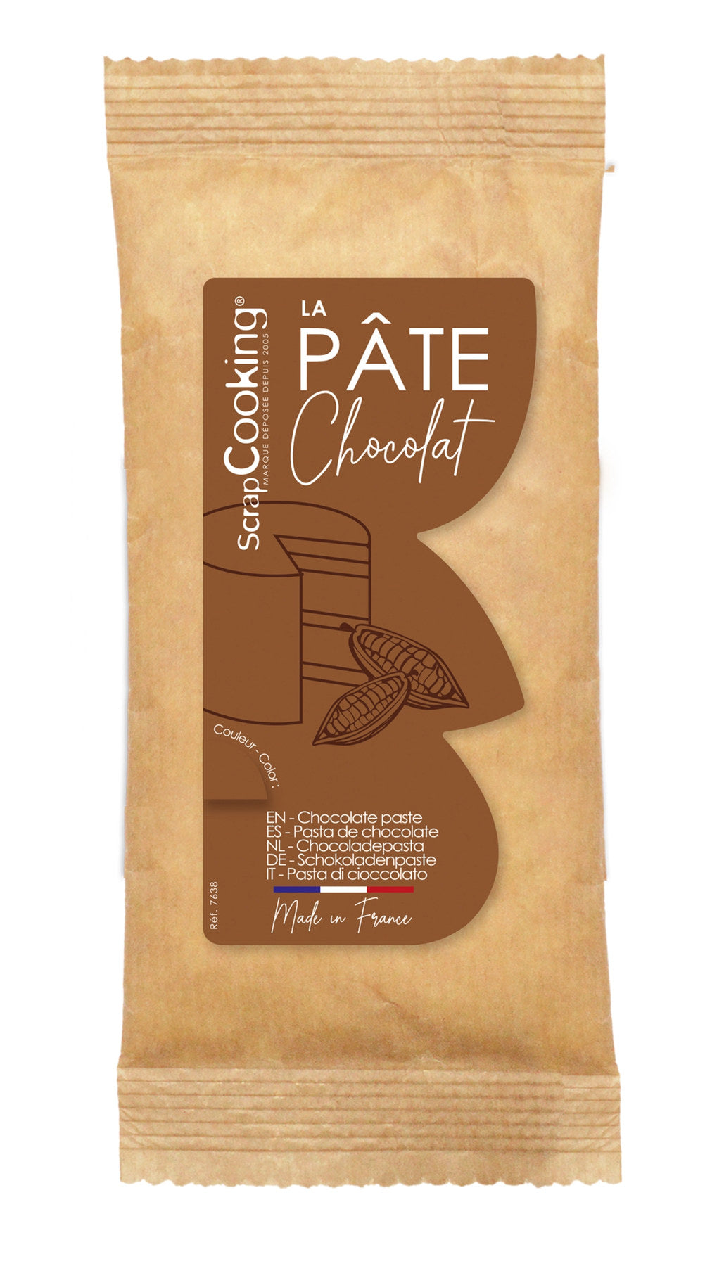 Schokoladen Rollfondant subtile chocolate 250g in Braun präsentiert im Onlineshop von KAQTU Design AG. Zutaten ist von Scrap Cooking