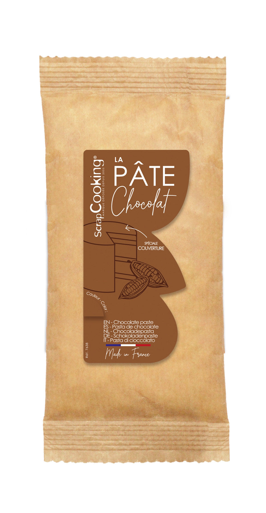 Schokoladen Rollfondant subtile chocolate 400g in Braun präsentiert im Onlineshop von KAQTU Design AG. Zutaten ist von Scrap Cooking