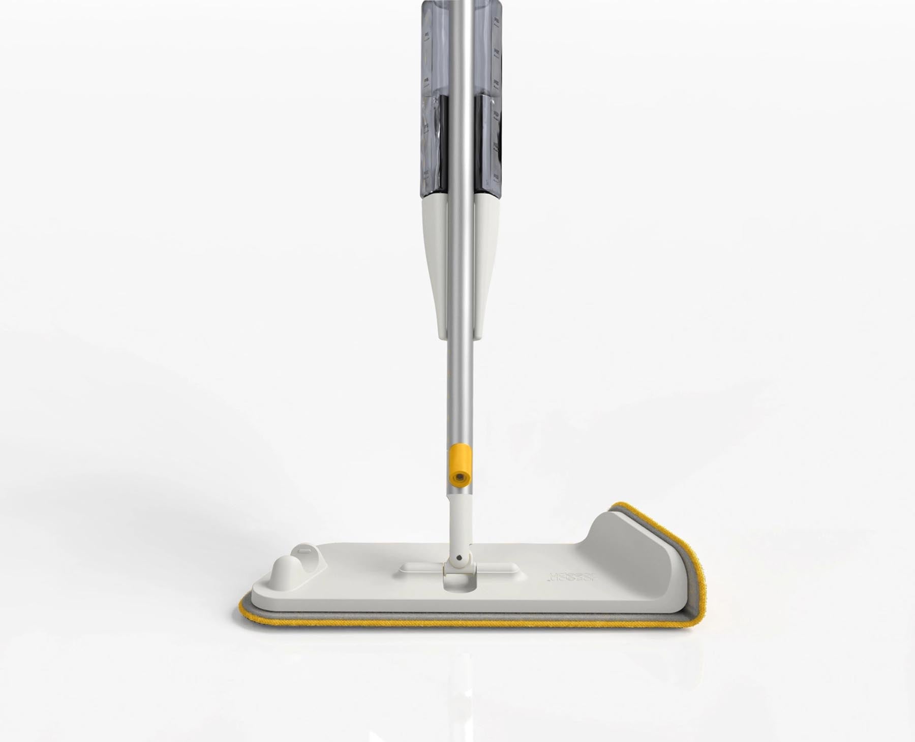 Praktischer CleanTech Sprühmopp in elegantem Grau mit integriertem Schrubber, ideal für effiziente Reinigung von Böden.