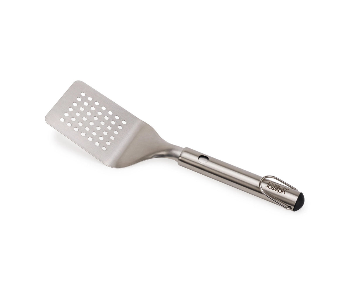 3er Set GrillOut BBQ Wender, Zange und Gabel Edelstahl in Silber präsentiert im Onlineshop von KAQTU Design AG. Grillbesteck ist von Joseph Joseph