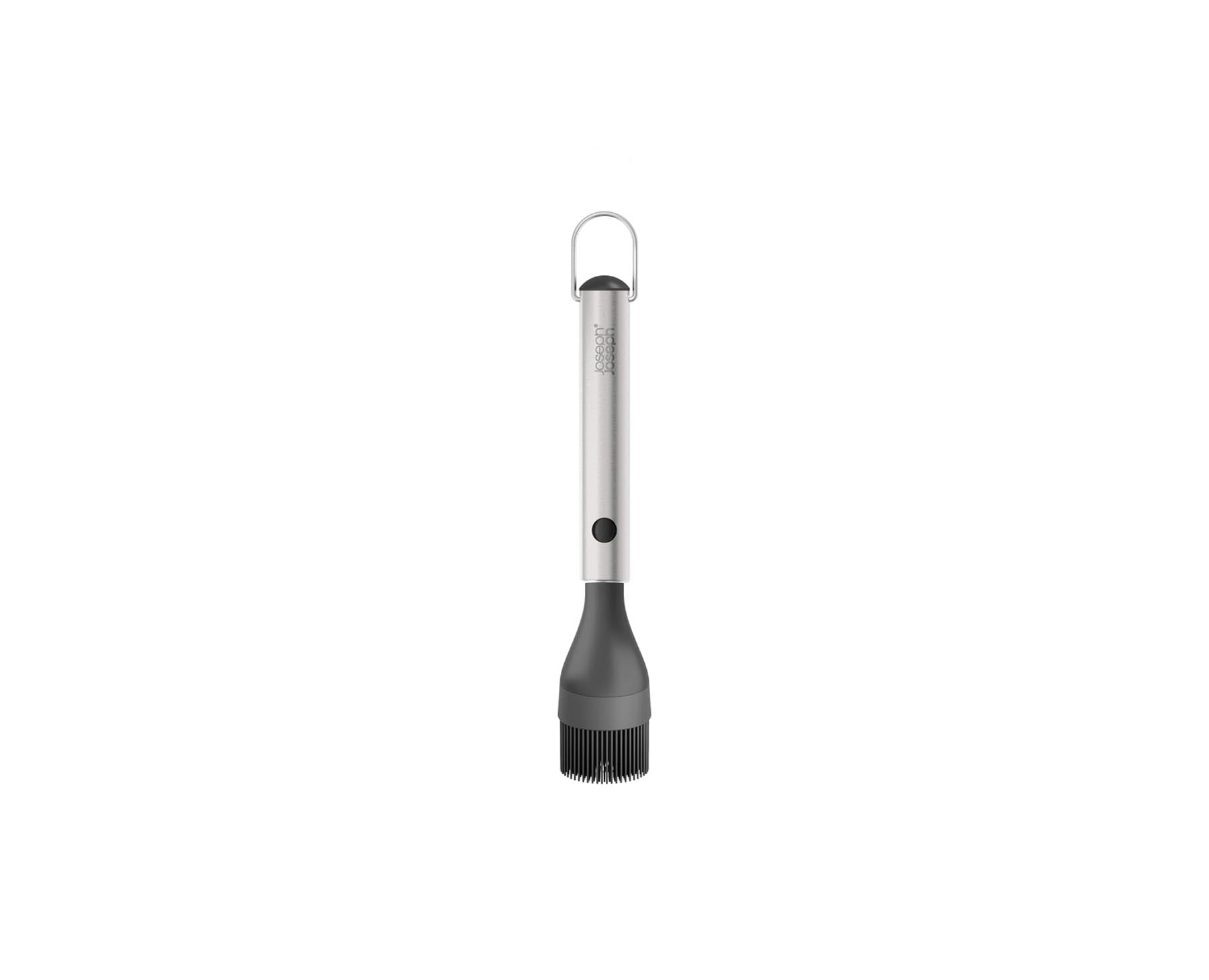 Vielseitiger Grillpinsel von Joseph Joseph mit einem kompakten, einziehbaren Silikonkopf für müheloses Marinieren und Grillen.