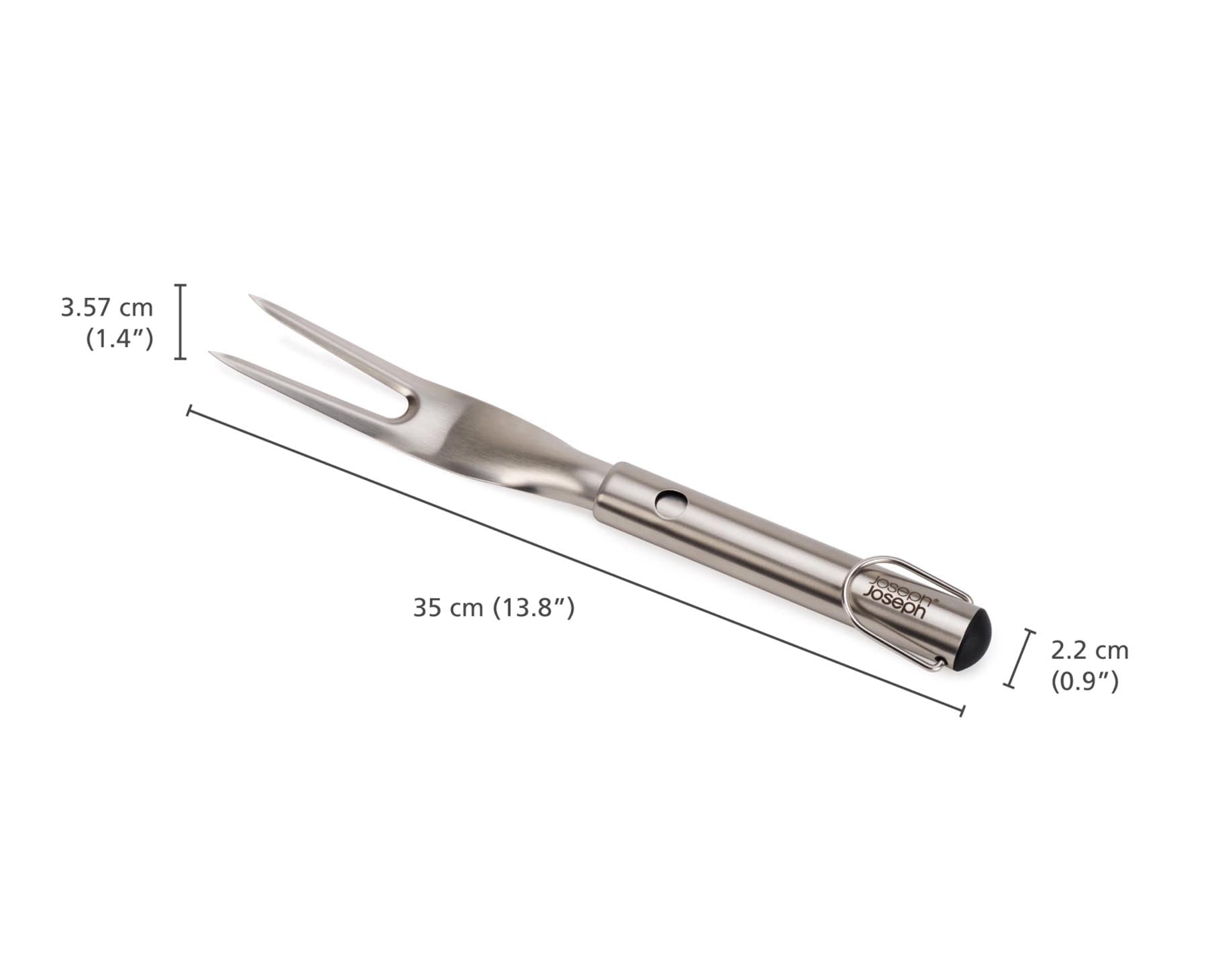 Praktische GrillOut BBQ Gabel von Joseph Joseph mit ausziehbarem Edelstahlkopf, ideal für das Grillen und Servieren von Fleisch und Gemüse.