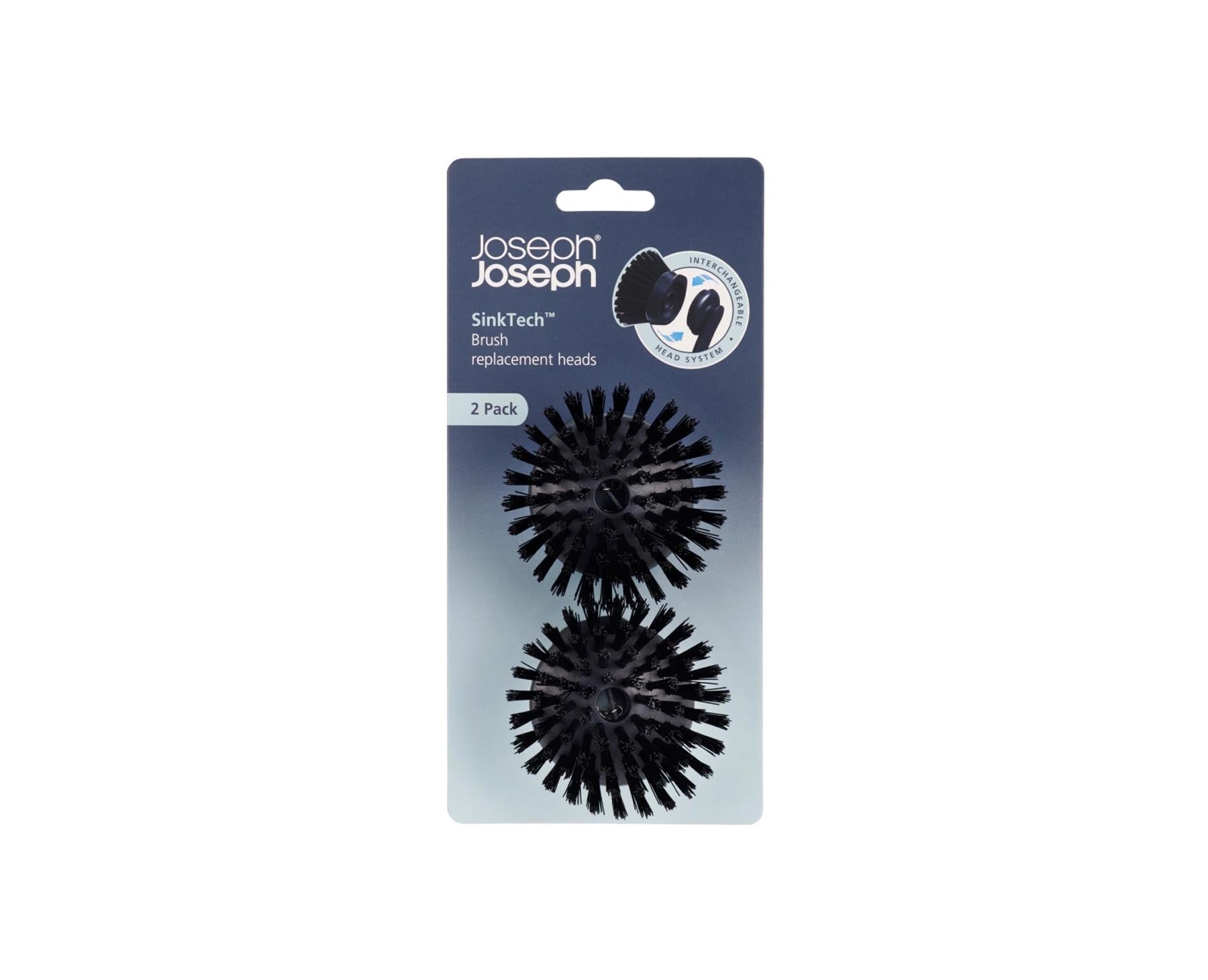 2er Set SinkTech Ersatzbürste für Spülbürste 7x4.5cm in Schwarz präsentiert im Onlineshop von KAQTU Design AG. Küchenhelfer ist von Joseph Joseph
