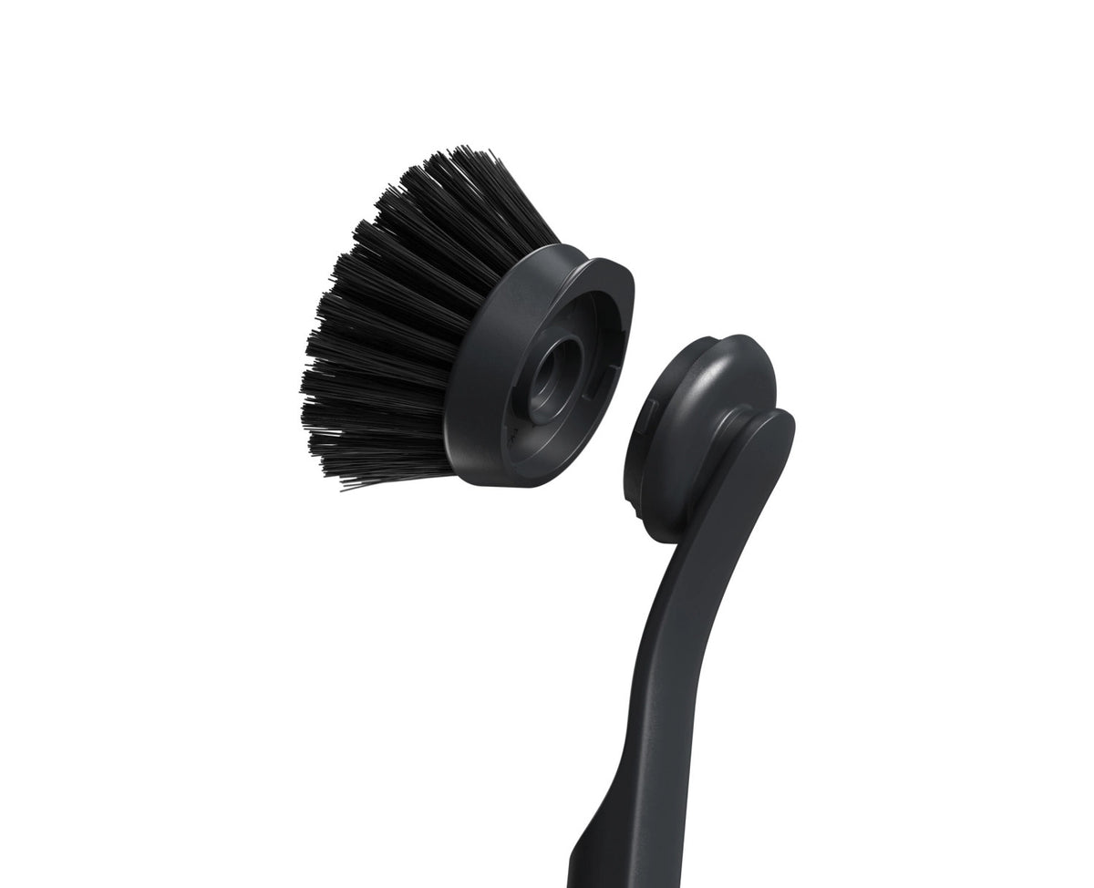 SinkTech Spülbürste mit Edelstahlhalterung 9x28cm in Schwarz präsentiert im Onlineshop von KAQTU Design AG. Abwasch ist von Joseph Joseph
