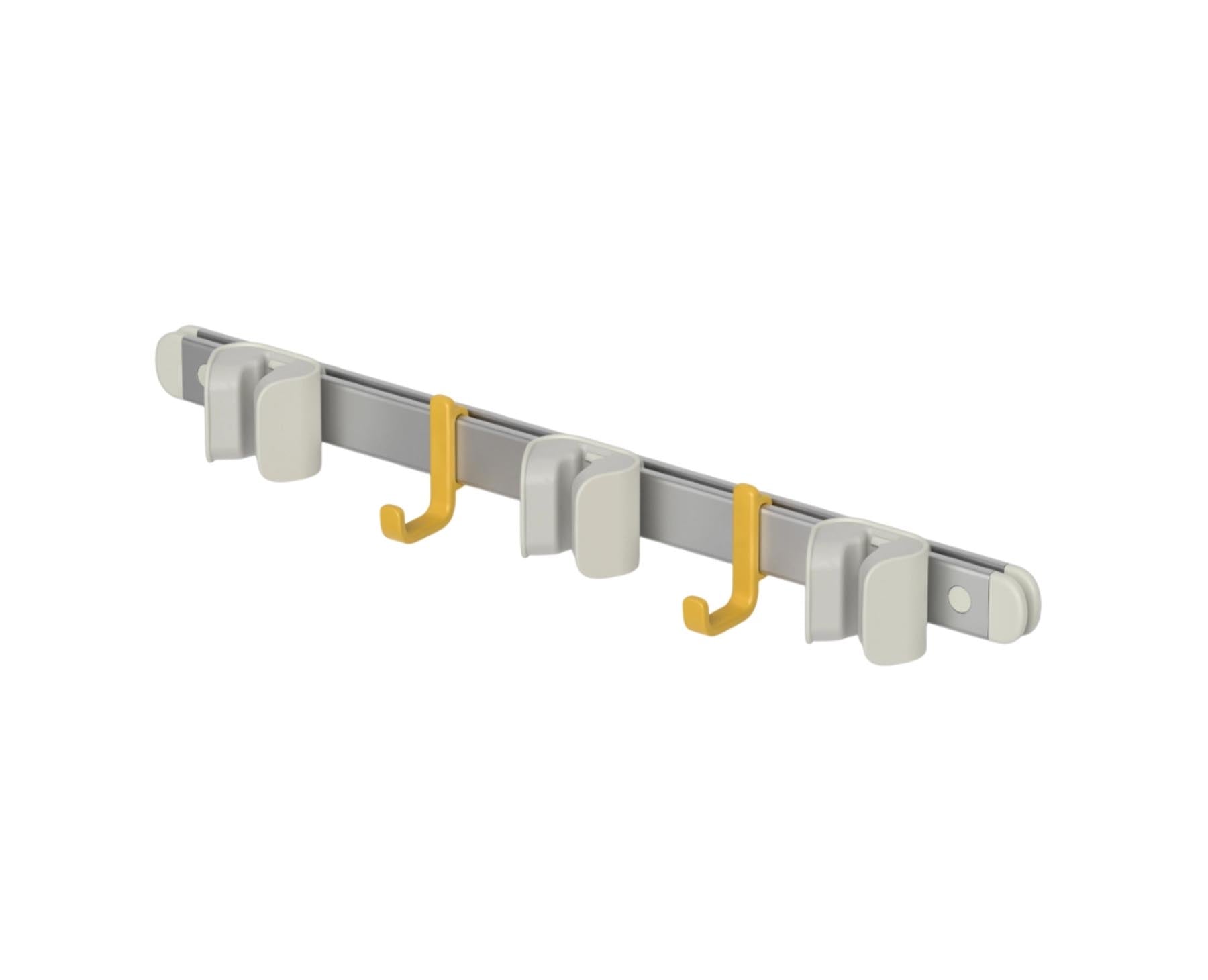 CleanTech Halterung für Reinigungsutensilien 49x7cm in Silber präsentiert im Onlineshop von KAQTU Design AG. Besen ist von Joseph Joseph